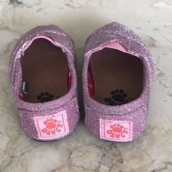 Dawgs Sparkly Glitter Slip On Shoes - Picture 3 of 5
